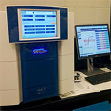 A closeup of the ViiA™ 7 qPCR gene sequencing system.