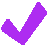 An icon of a checkmark.